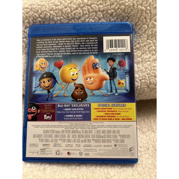 The Emoji Movie (Blu-ray, 2017) - Picture 2 of 3